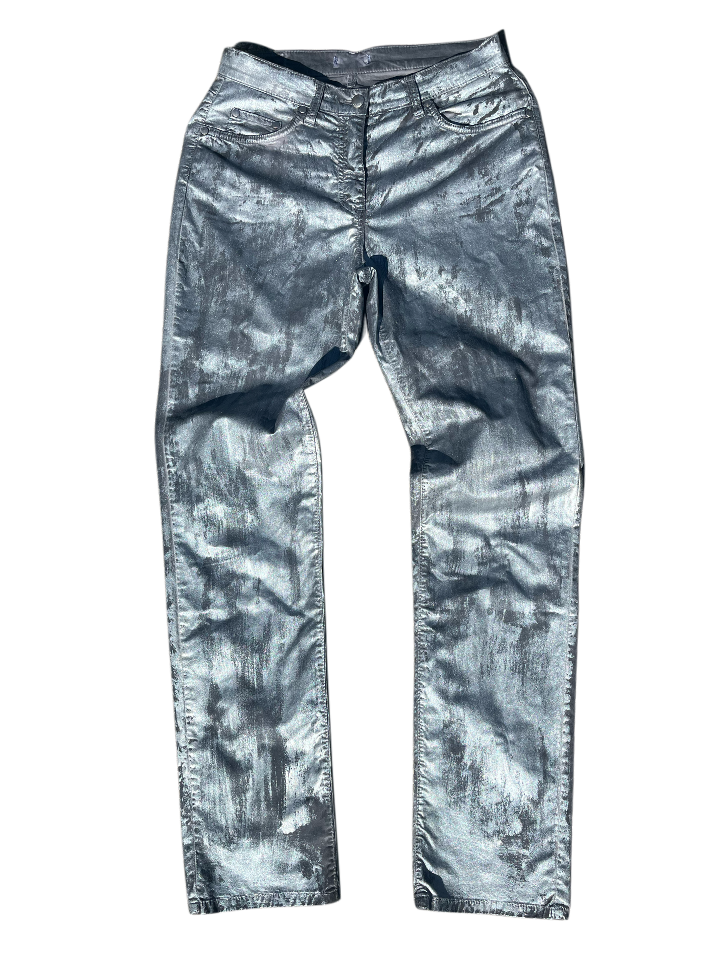 jeans hedi waxed metallic
