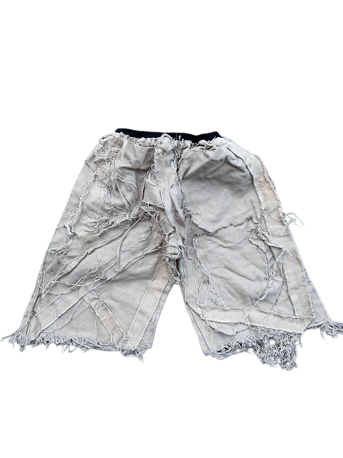 distressed short 100% cotton