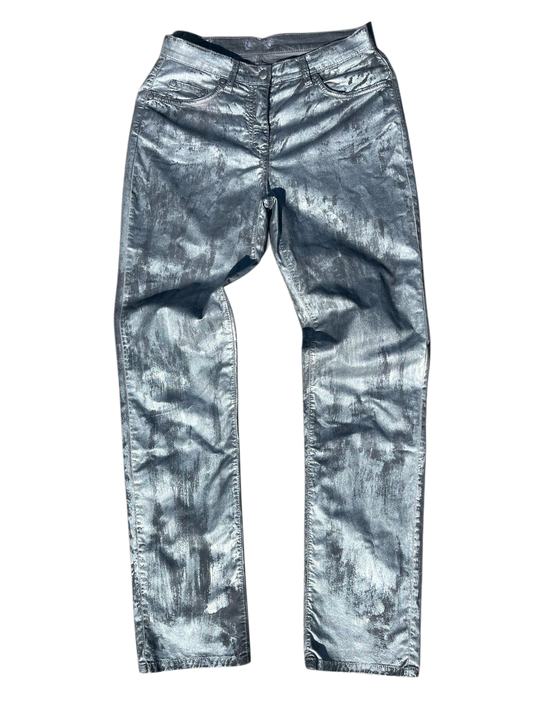 jeans hedi waxed metallic
