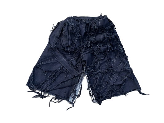 denim reaper short black