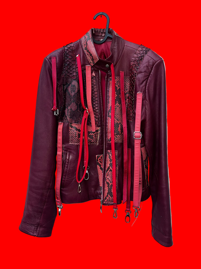 giacca millelacci in serpente