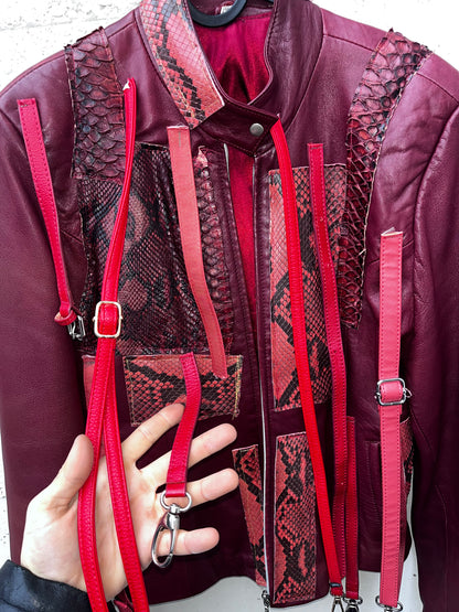 giacca millelacci in serpente